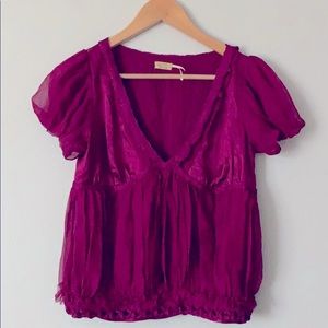 Max Studio 100% Silk Top